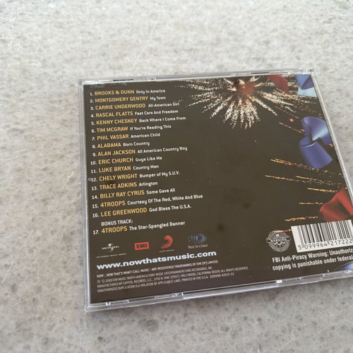 Now That's What I Call The USA CD like new, country collection