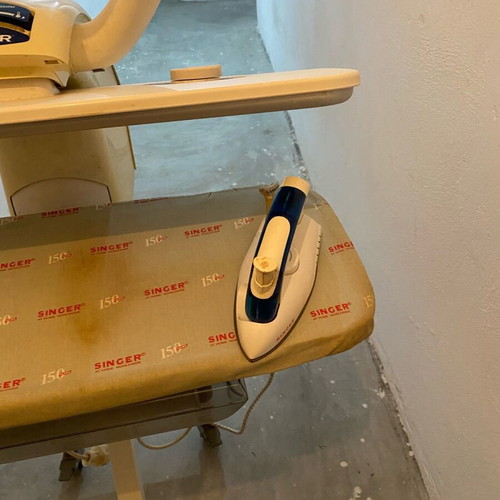 Singer ironing press used