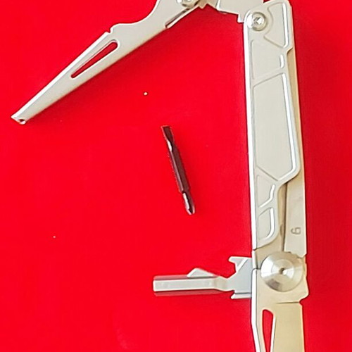Multitool new with large scissors, knife, and double-tip screwdriver