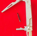 Multitool new with large scissors, knife, and double-tip screwdriver