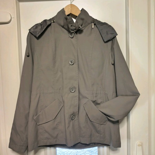 Marks and Spencer lightweight jacket like new, grey-beige, size 14