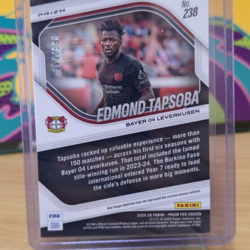 Edmond Tapsoba Panini Prizm card like new