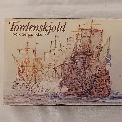Tordenskjold vintage matchbox used, Denmark 1970