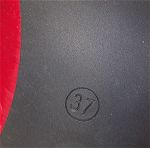 Ζευγάρι Γόβες δερμάτινες - κόκκινο (αφόρετες) - τακούνι 8cm - No 37