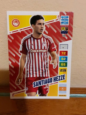 Panini Santiago Hezze κάρτα καινούργια χωρίς ζημιά