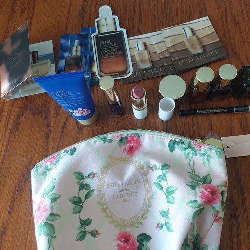 Estée Lauder x Ladurée Paris Gift Set with Floral Pouch