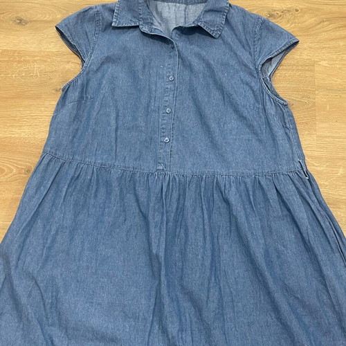 Denim dress size M like new, blue