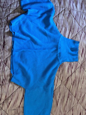 H&M Blue Knitted Sweater Large Used
