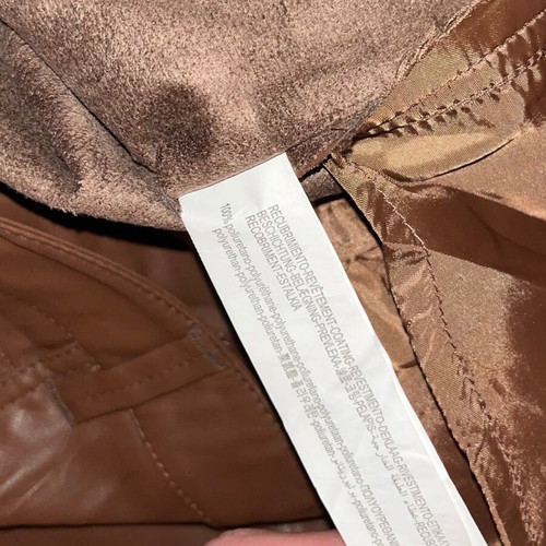 Bershka brown faux leather pants, size M 38 10