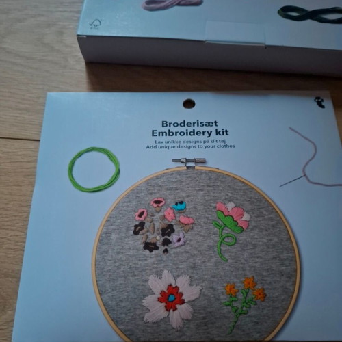 Embroidery kit new, unused