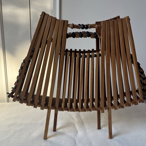 Vintage Folding Fruit Basket Mid-Century Modern like new