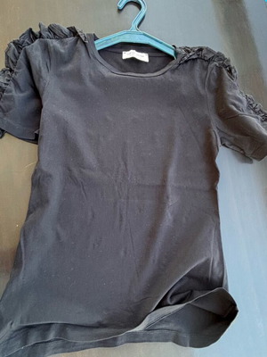 BSB women's black short-sleeve blouse size S like new