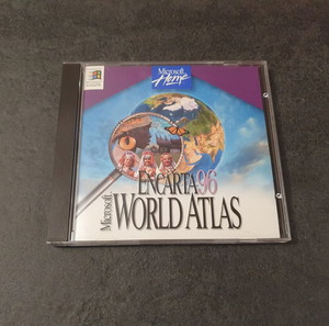 Microsoft Encarta 96 World Atlas CD - PC Program 1995