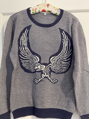 Marks & Spencer Vintage boys Pterodactyl skeleton pullover 11-12 ετών σαν καινούργιο, μπλε