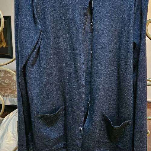 Lacoste women's cardigan like new, blue, size L