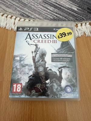 Assassins Creed 3 PS3 game