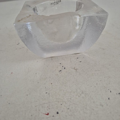 Kosta Boda Crystal Decorative Piece new, Scandinavian minimal design