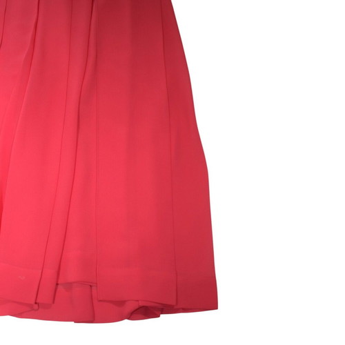 Victoria Beckham coral pleated maxi skirt like new, FR 38