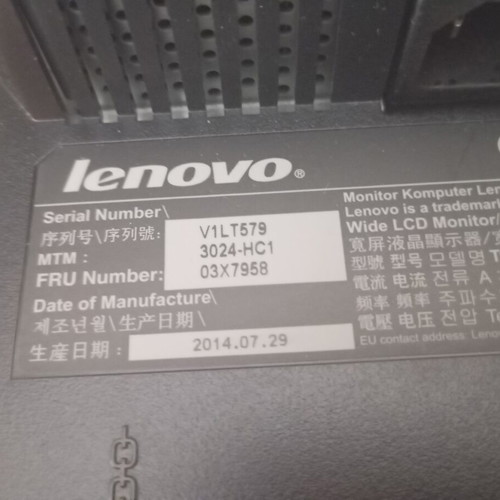 Monitor used in very good working condition with minor scratch