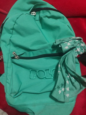 Polo backpack like new, mint color