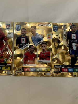 Κάρτες Topps Match Attax Top Masters 2023 σαν καινούργιο, Salah Mbappe Invincible