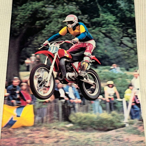 1980s Motocross Motorcycle Notebook, new