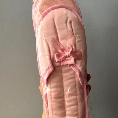 Amaryllis satin slippers pink new, size 38