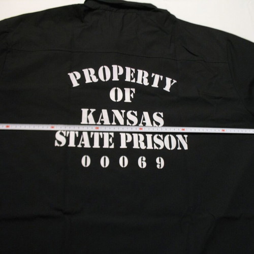New inmate shirt from the Kansas state prison of the United States. 3XL