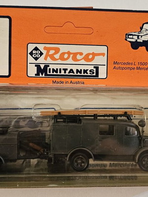 Roco Minitanks HO 369 Mercedes L 1500 S LF8 Fire Truck 1:87 like new