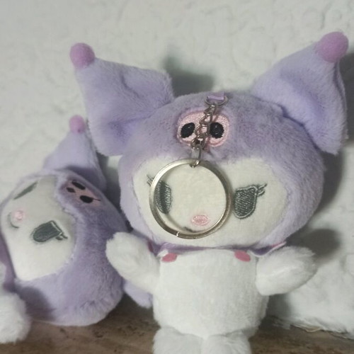 Hello Kitty Plush Keychain lilac, new, pack of 2