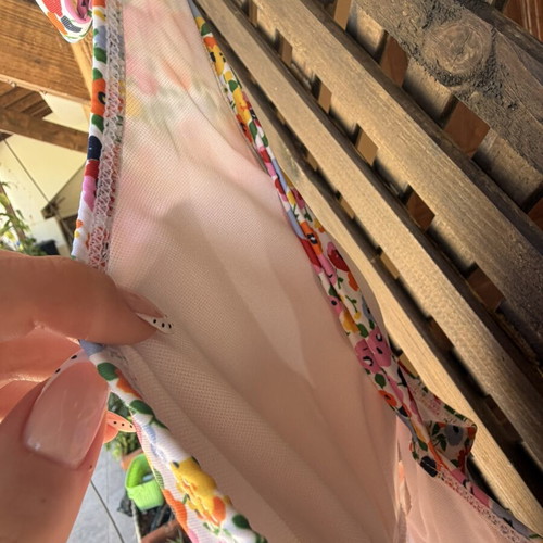 Floral swimsuit like new, multicolor, removable cups, adjustable sides