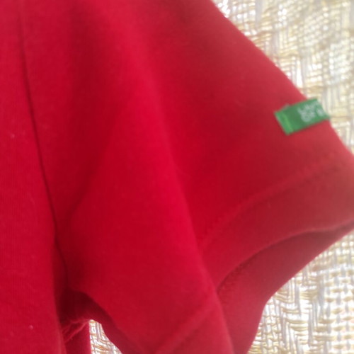 Benetton red T-shirt, size S