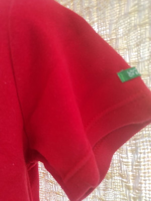 Benetton red T-shirt, size S
