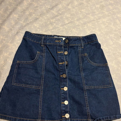Pink Woman denim skirt like new, size 38