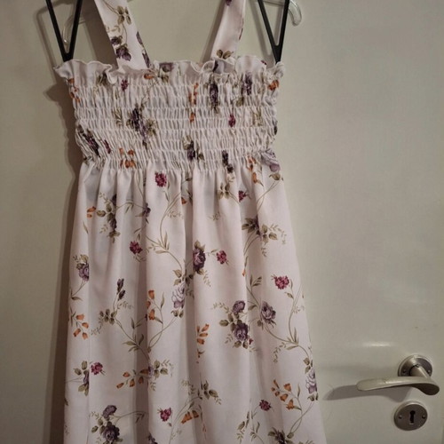 White floral girls dress 8 years, new