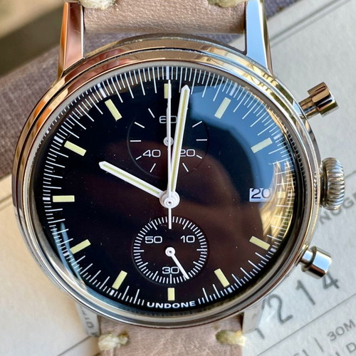Undone The Urban Chronograph like new, black