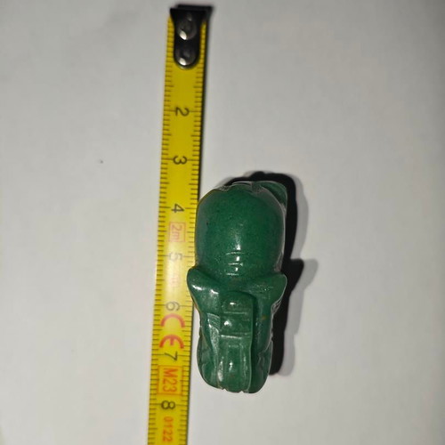 Handmade Elephant Figurine Green Aventurine 3cm like new