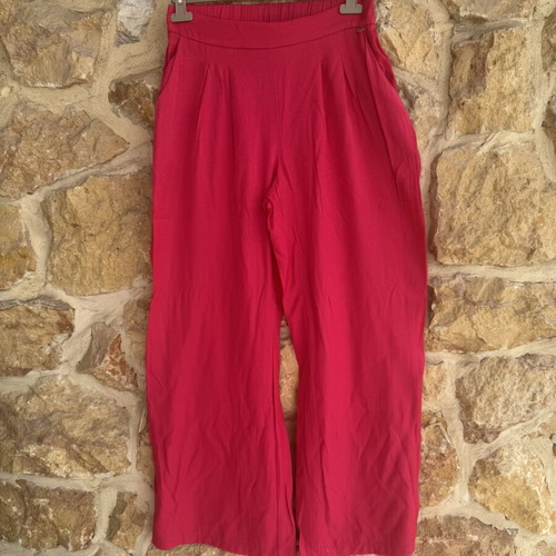Enzzo women's wide leg trousers magenta size L like new