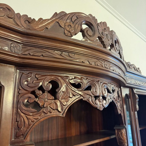Vintage Display Cabinet by Εγγλεζάκης used, handcrafted wood
