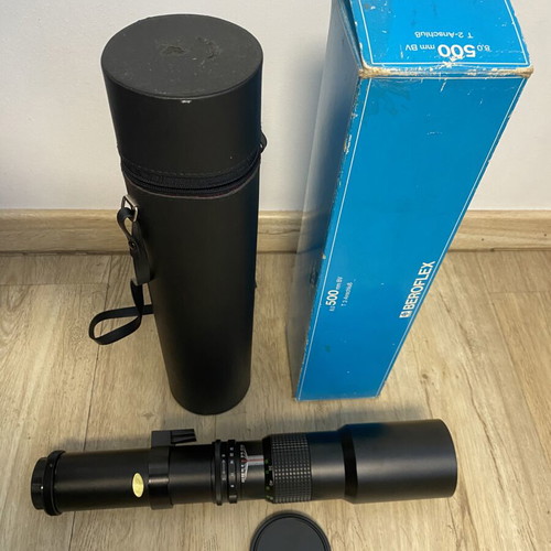 Beroflex -5 1:8 f=500mm Lens Made in Japan like new, 1980 period