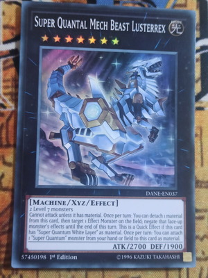 Super Quantal Mech Beast Lusterrex κάρτα Yu-Gi-Oh! σαν καινούργιο