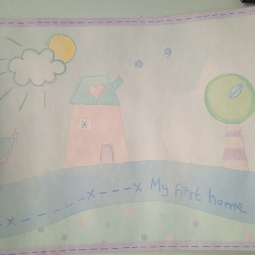 Mothercare decorative nursery wall border new, 26cm x 5m