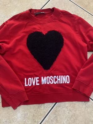 Love Moschino red sweatshirt, size L