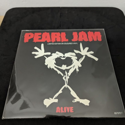 Pearl Jam Alive 7" vinyl used, limited edition, white