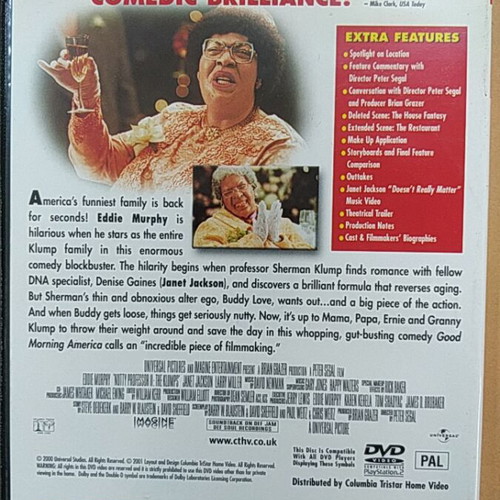 Naughty Professor 2 the Klumps DVD used, comedy with subtitles