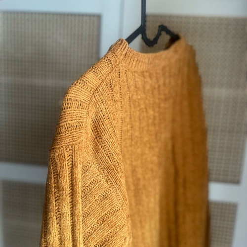 Vintage wool sweater unisex light brown, like new