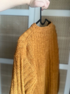 Vintage wool sweater unisex light brown, like new
