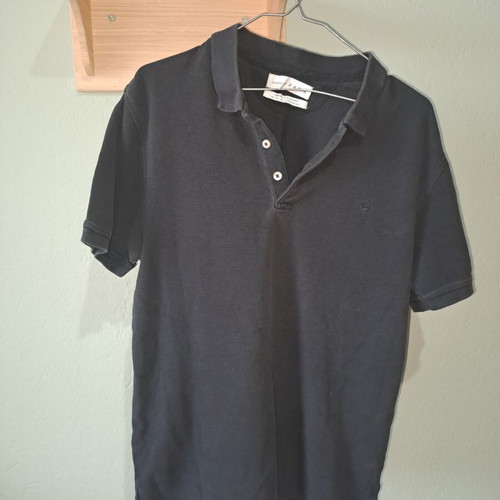 Zara polo shirt used, size L, black