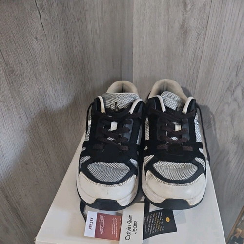 Calvin Klein sneakers, men's size 43, white and grey