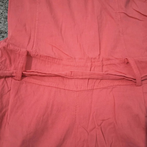 Strapless romper like new, coral with belt XS/S
